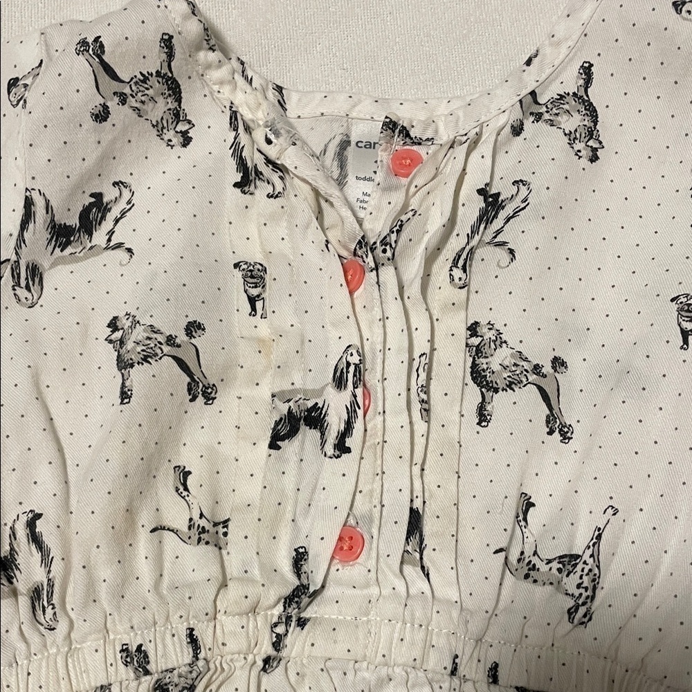 Charming White and Black Kids Dress size 3T - Picture 2 of 5